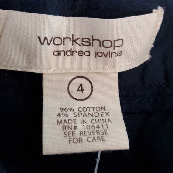 Andrea Jovine Workshop Women's Navy Skirt Size 4 - Picture 8 of 8